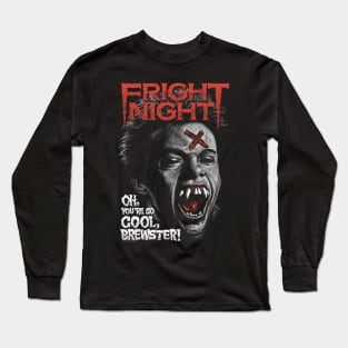 Fright Night, Horror, Cult Classic, Vampire Long Sleeve T-Shirt